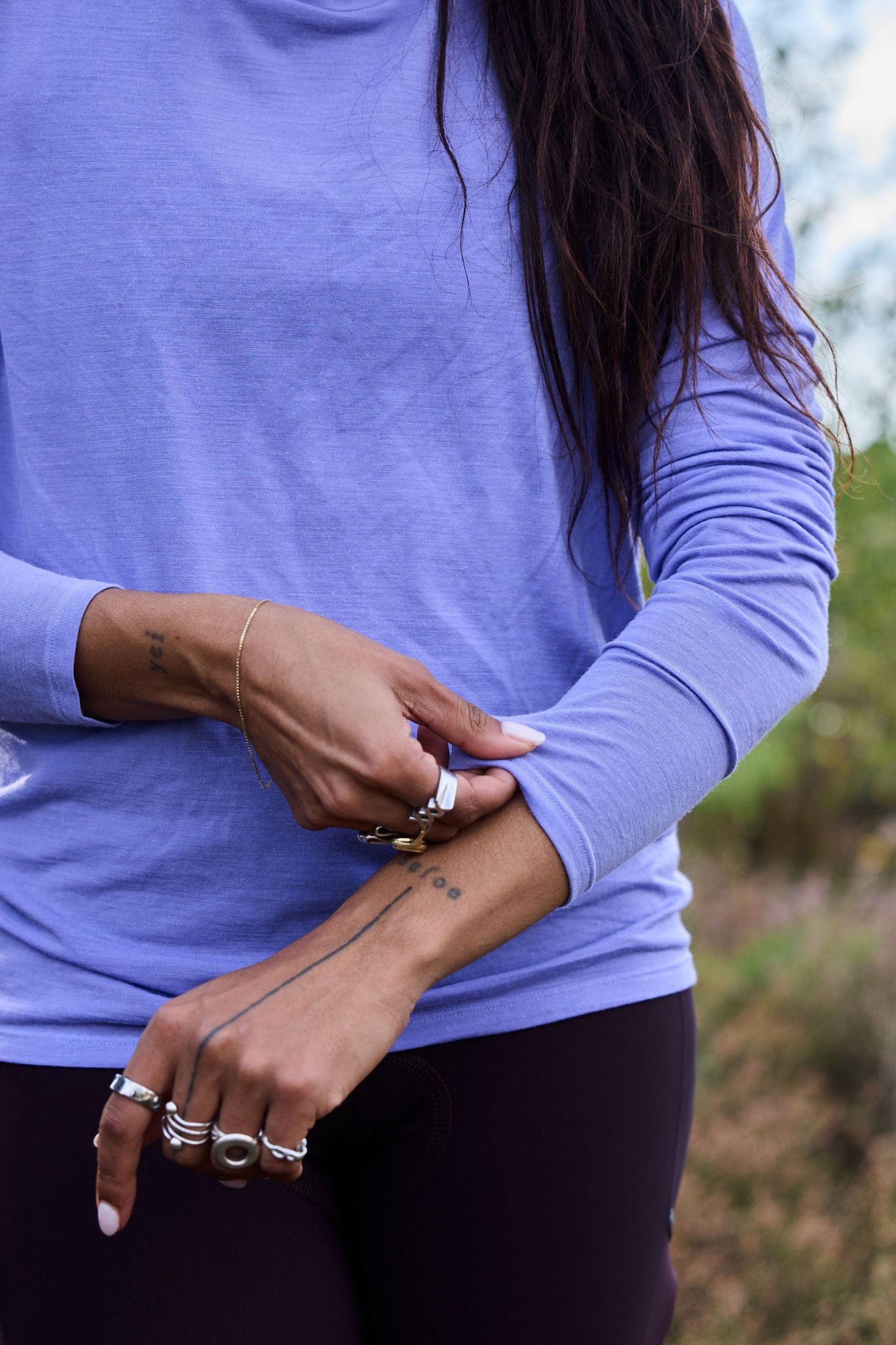 Escape Merino Long Sleeve - Fiordaliso